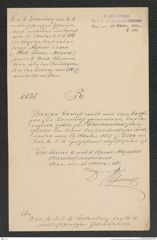 k.k. naturhistorisches Hofmuseum, Intendanzakten 1885-1896 (Hauer), Aktenzahl Z.643/1892, Seite 1